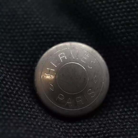 HERMES Fourre Tout PM Hand Bag Canvas Gray Auth - Picture 5 of 16